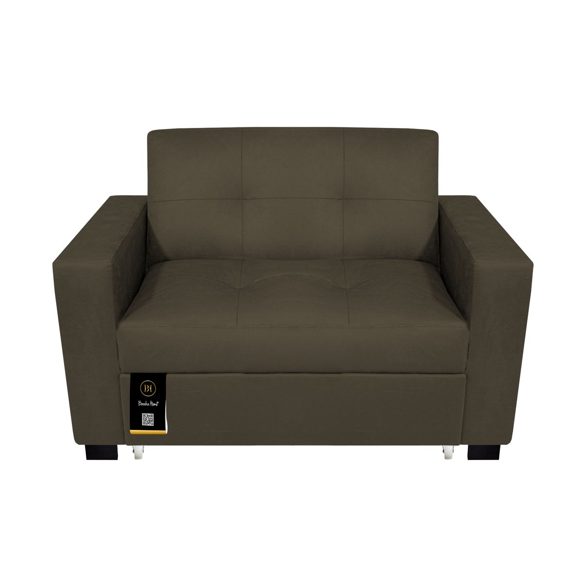 BARAKA HOME - Sofá Cama Madison 1.5 Plz - Beige oscuro