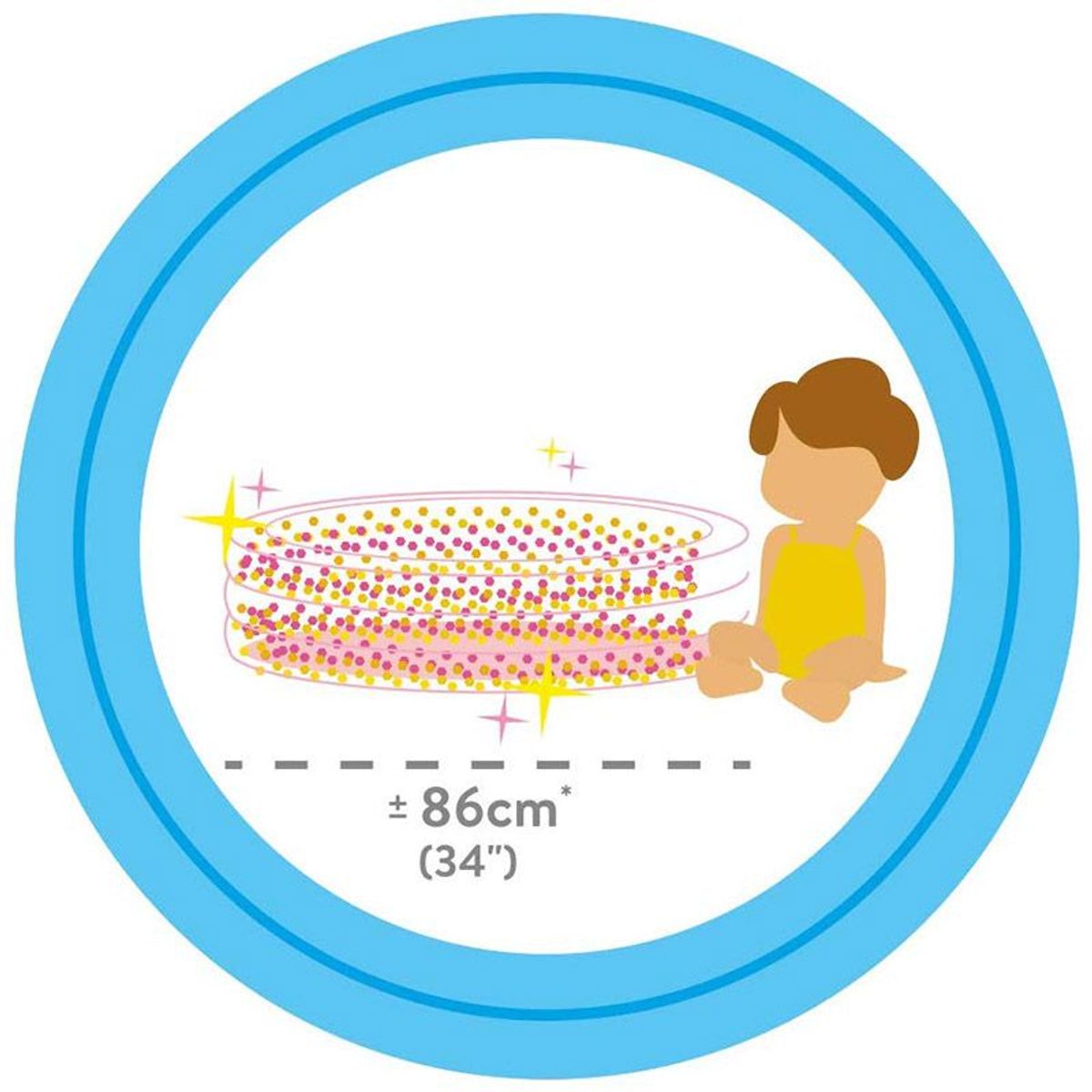 INTEX - Intex - Piscina Inflable con brillo y base inflable