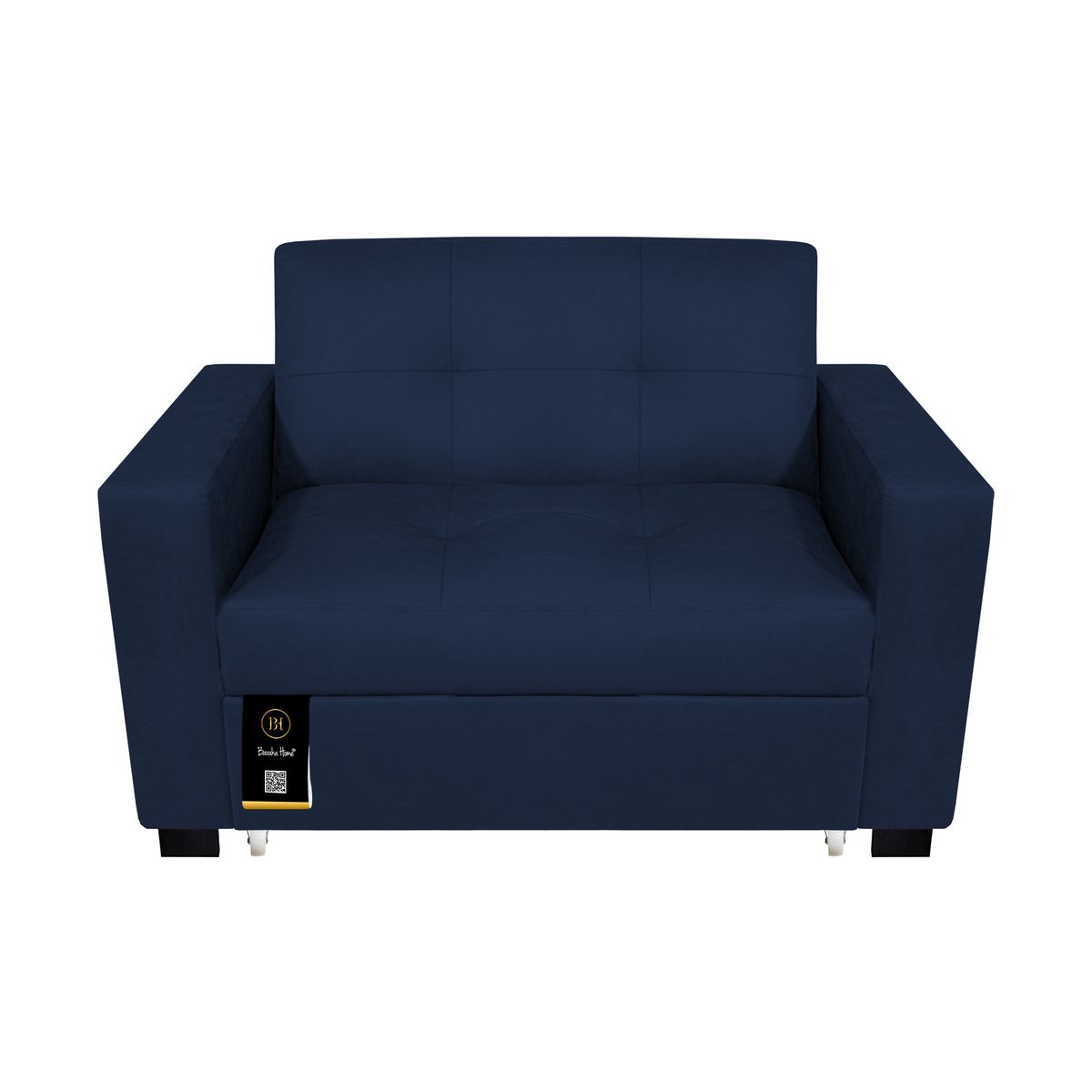 BARAKA HOME - Sofá Cama Madison 1.5 Plz - Azul marino