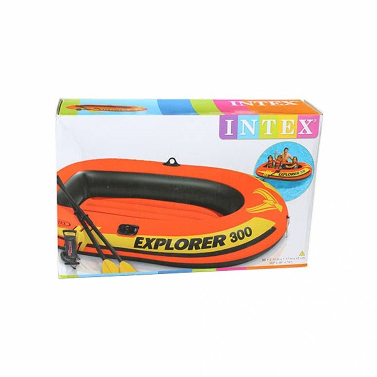 INTEX - Intex - Bote inflable modelo Explorer Capacidad 186 kg con inflador y remos