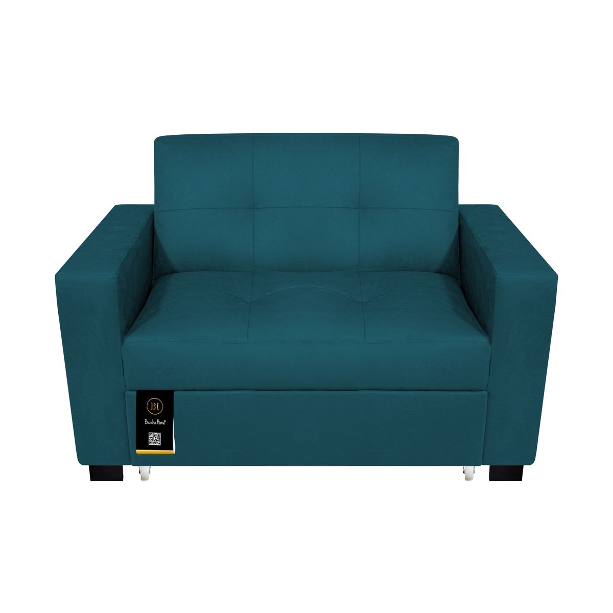 BARAKA HOME - Sofá Cama Madison 1.5 Plz - Azul cobalto