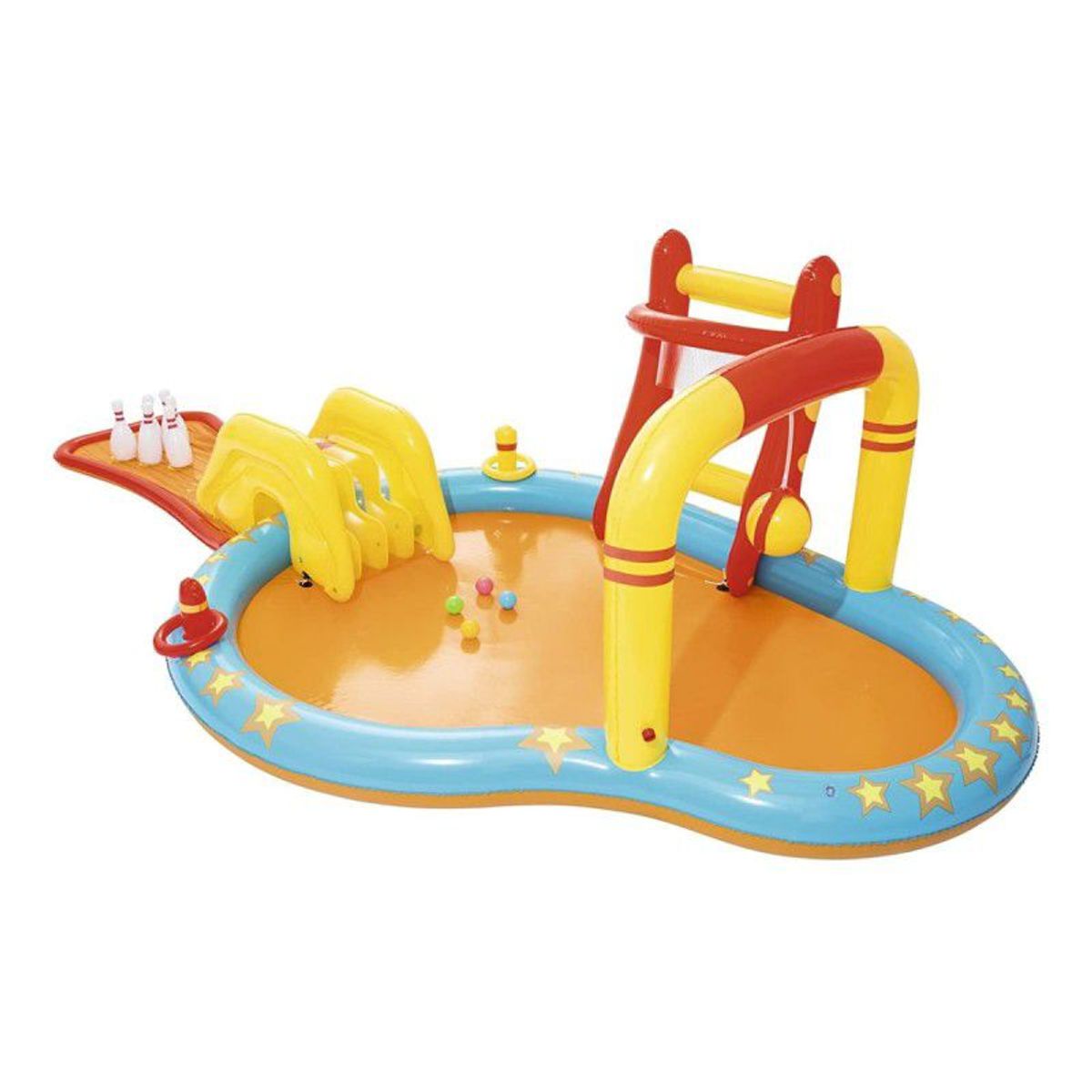 INTEX - Piscina inflable Infantil con juegos de bolos