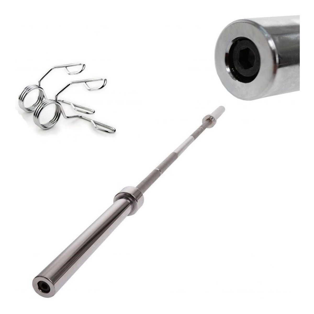 GENERICO - Barra Olímpica Profesional 220 CM. 16 KILOS