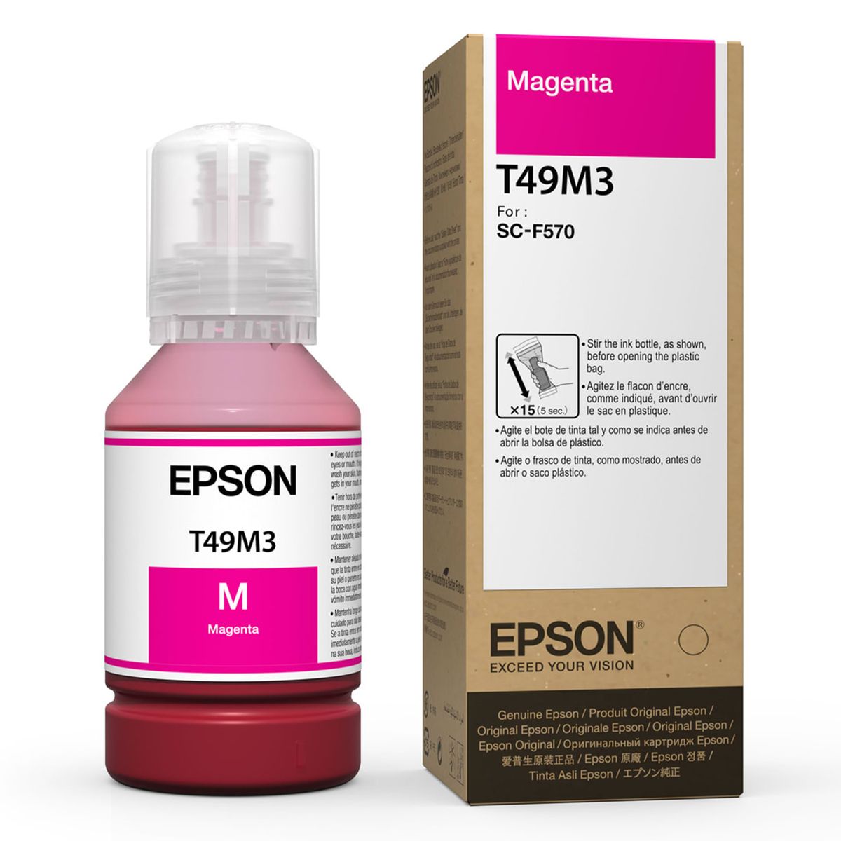 EPSON - TINTA EPSON T49M3 MAGENTA T49M320 ORIGINAL