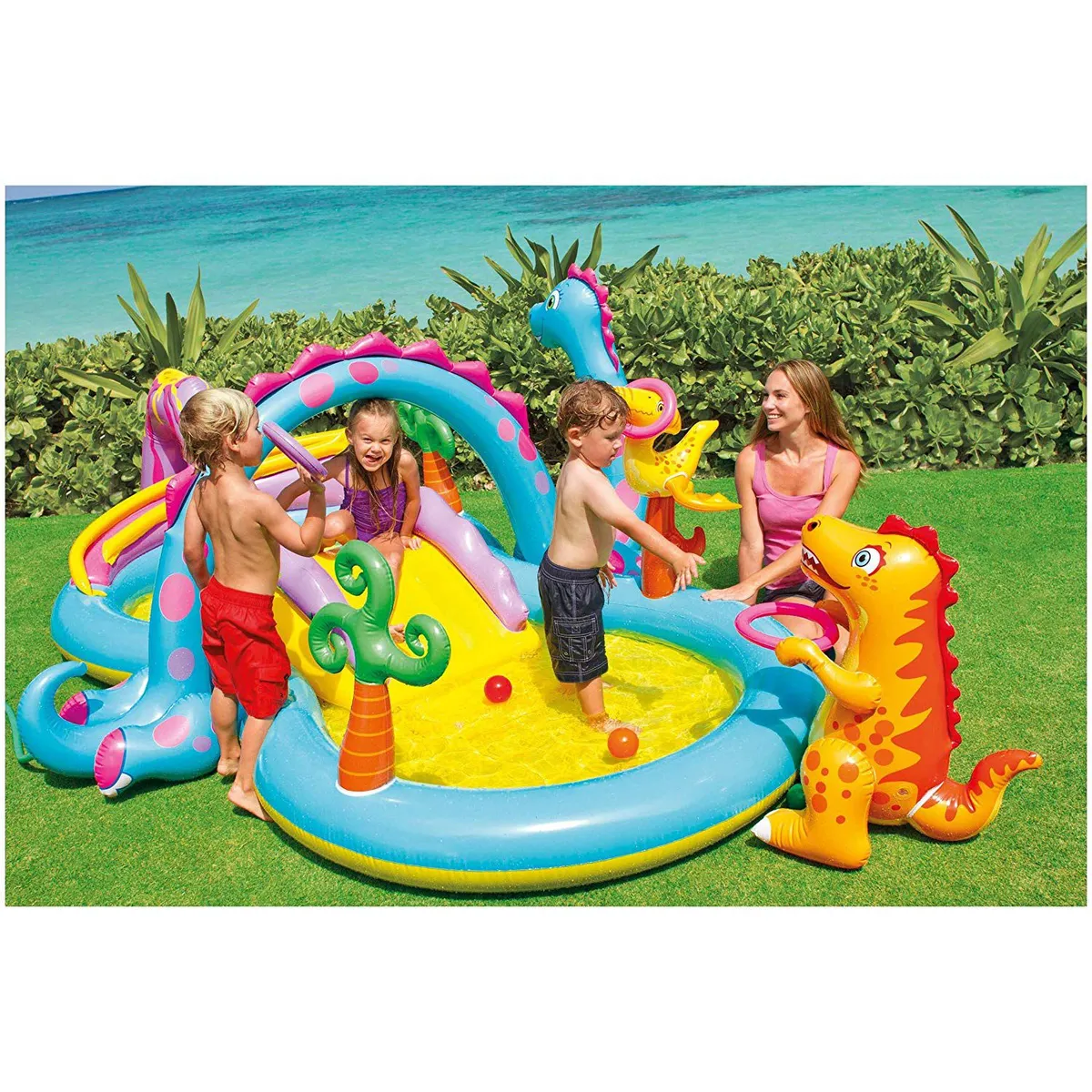 INTEX - Intex - Piscina Inflable con centro de juegos Dinoland