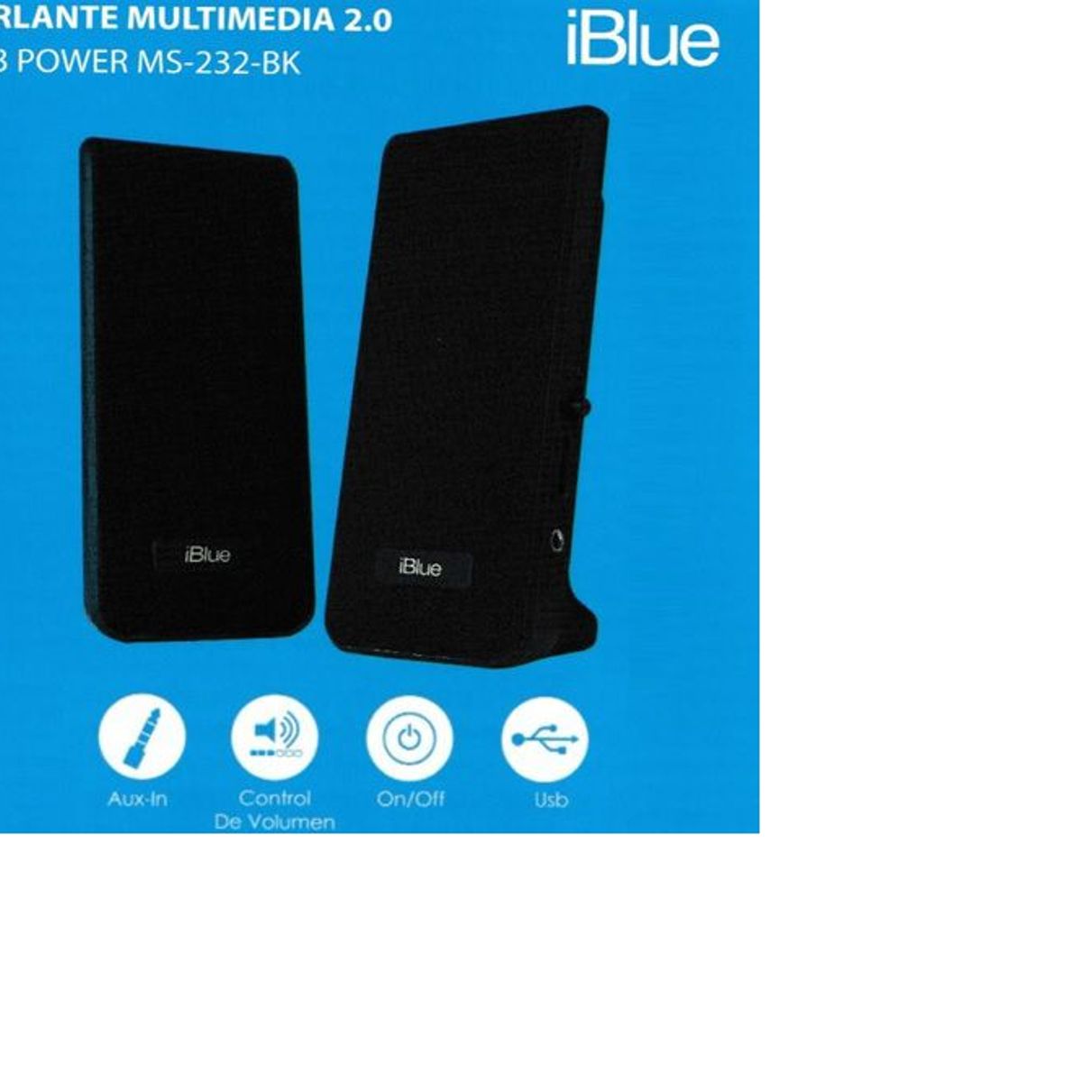IBLUE - Parlante Para Pc Iblue 2.0 Multimedia Usb