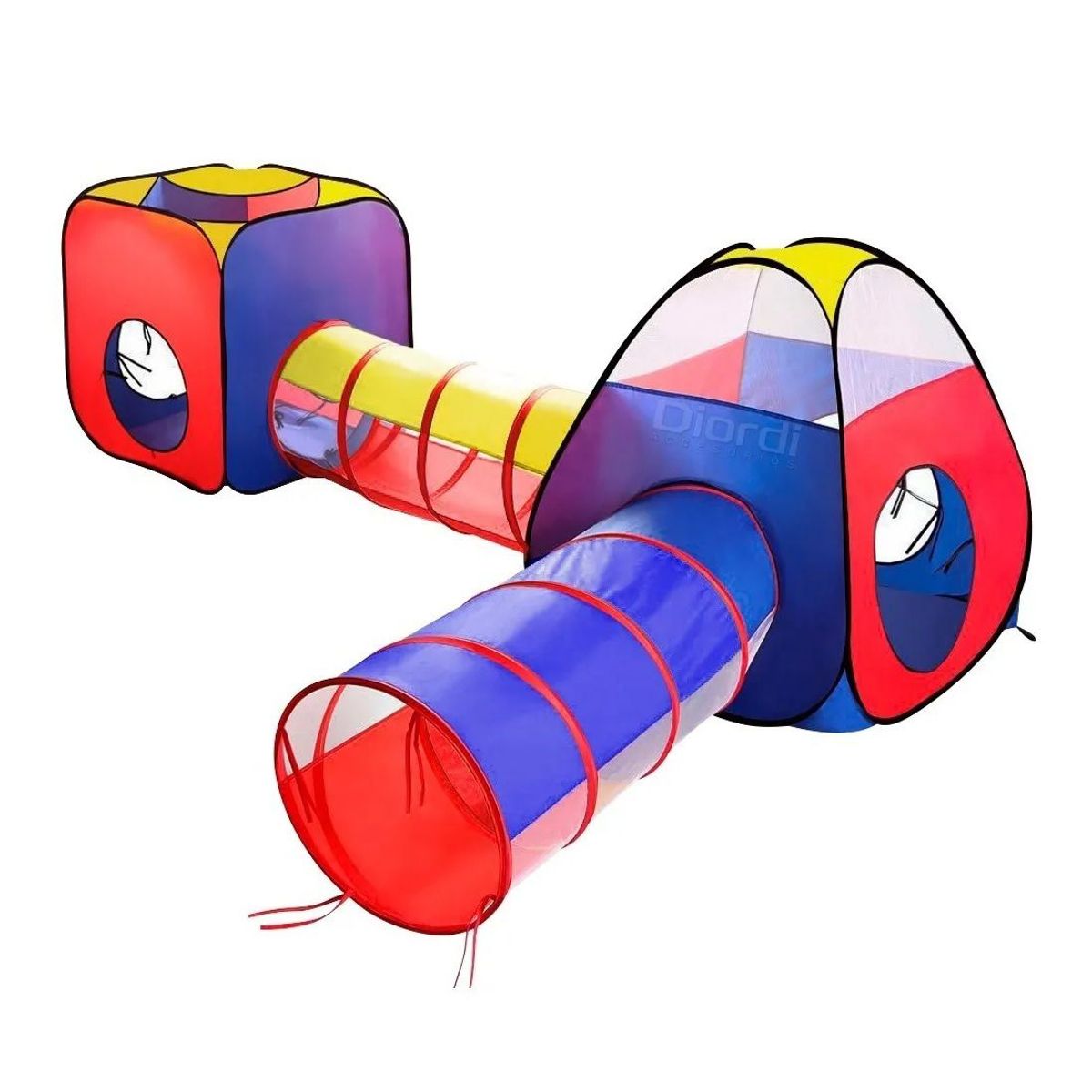 GENERICO - Carpa Circuito 4 En 1 Doble Túnel Juego Para Niños Unisex