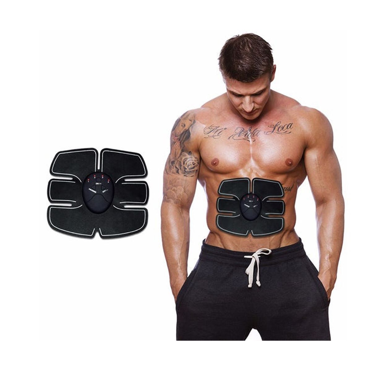 GENERICO - Smart Fitnes Inalambrico Electroestimulador Ems 1 Parches 1 Ems