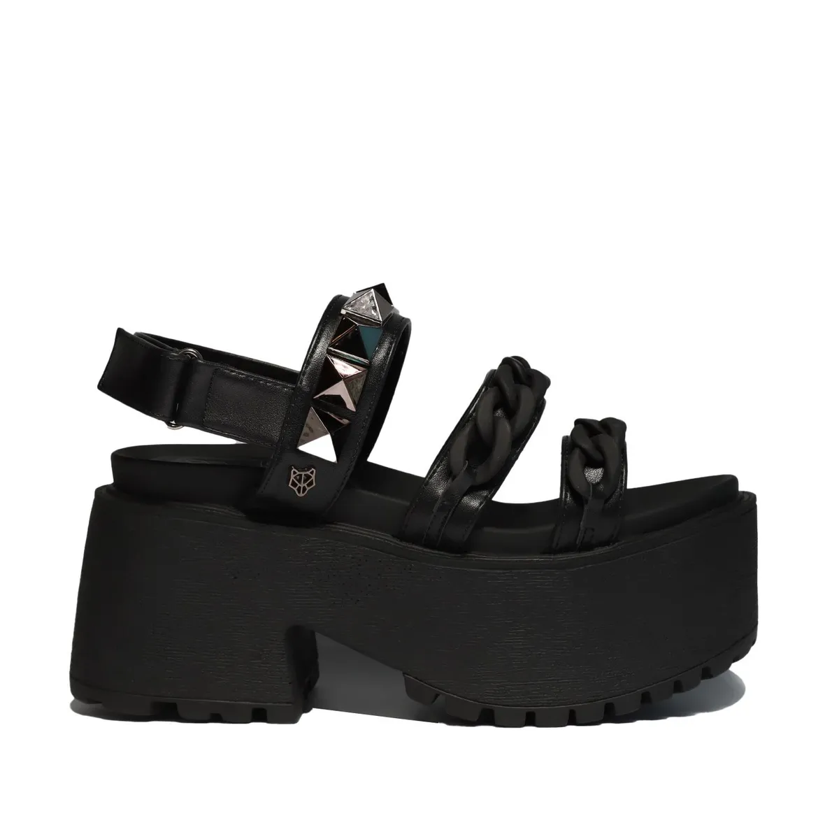 GOTTA - Sandalia Plataforma Negra Mujer 15675 Gotta