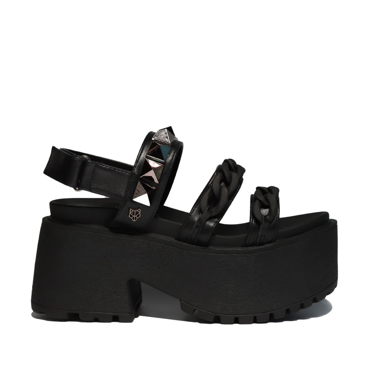 GOTTA - Sandalia Plataforma Negra Mujer 15675 Gotta