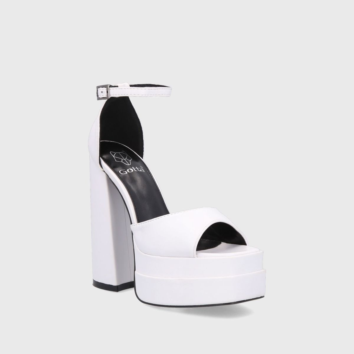 GOTTA - Sandalia Plataforma Blanca Mujer 25911 Gotta