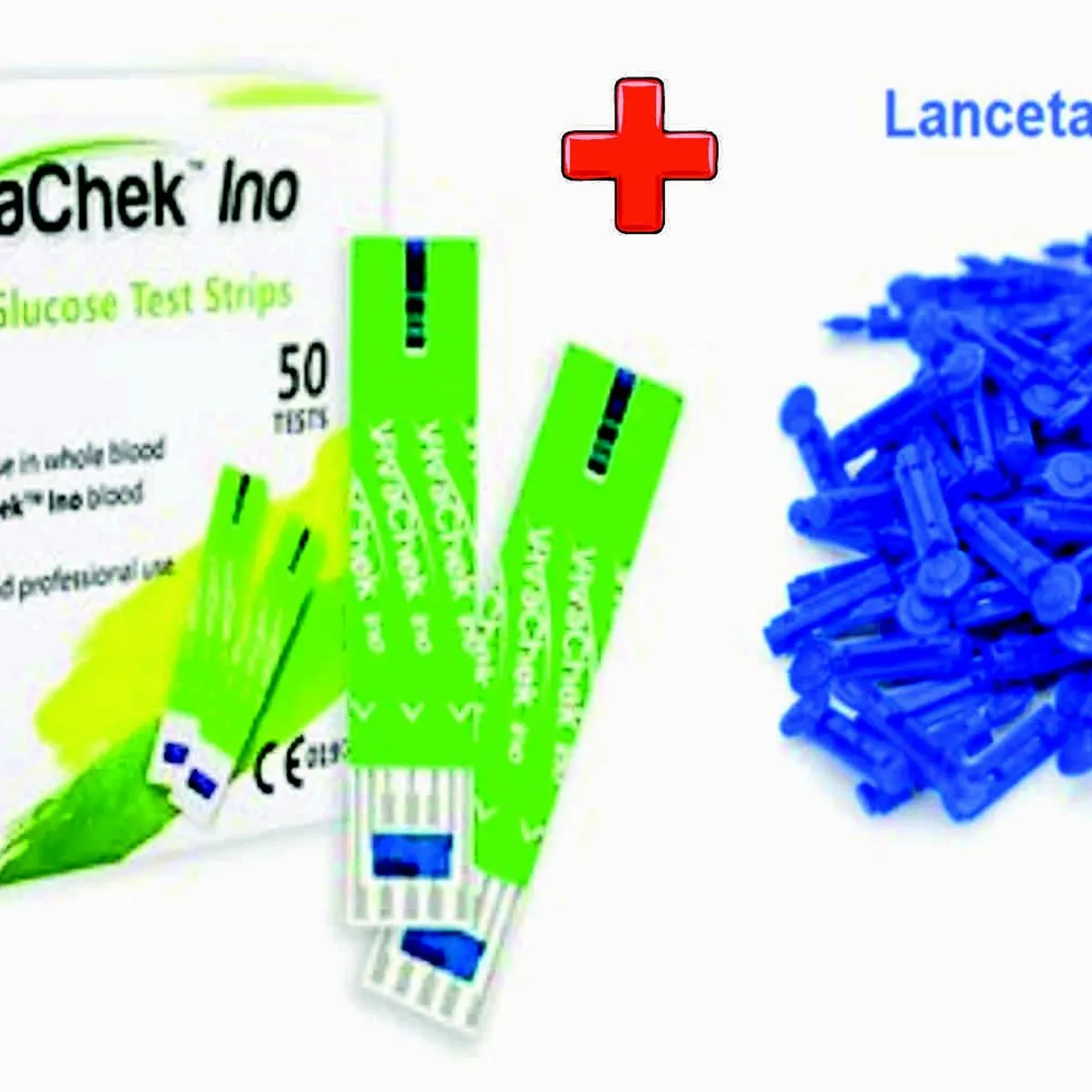 GENERICO - TIRAS REACTIVAS VIVACHEK INO X 50 UNIDADES MAS 100 LANCETAS