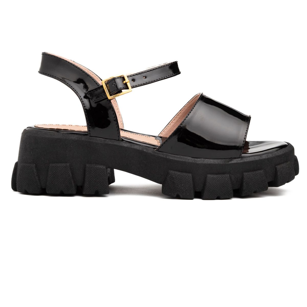 NEBULA - Sandalia Reggio - Negro Charol