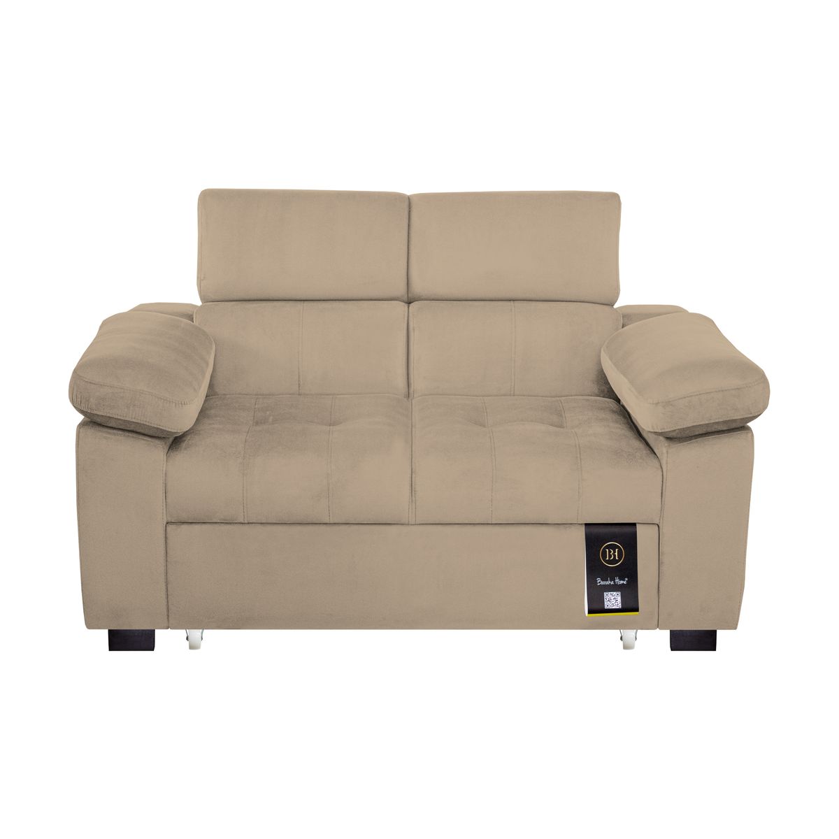 BARAKA HOME - Sofá Cama Baltimore 1.5 Plz - Beige Claro