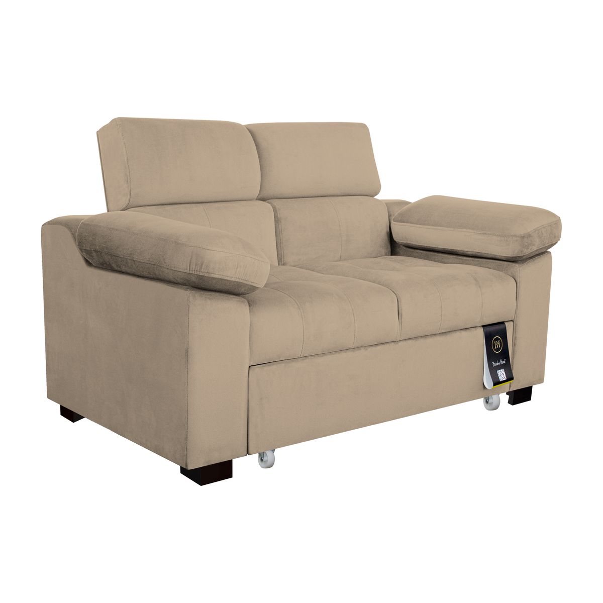 BARAKA HOME - Sofá Cama Baltimore 1.5 Plz - Beige Claro