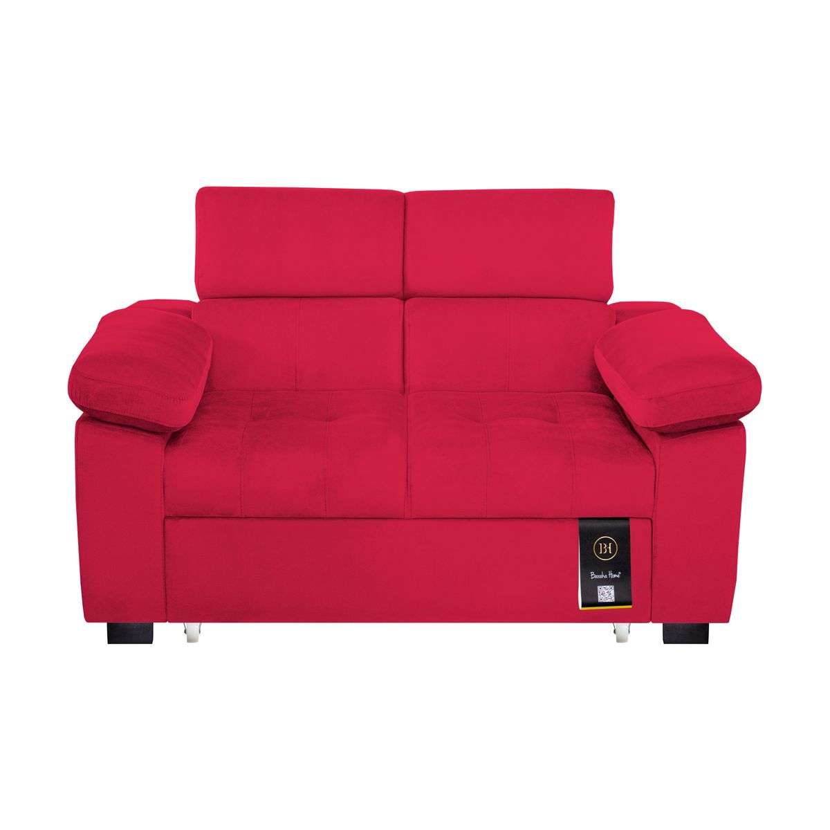 BARAKA HOME - Sofá Cama Baltimore 1.5 Plz - Rojo