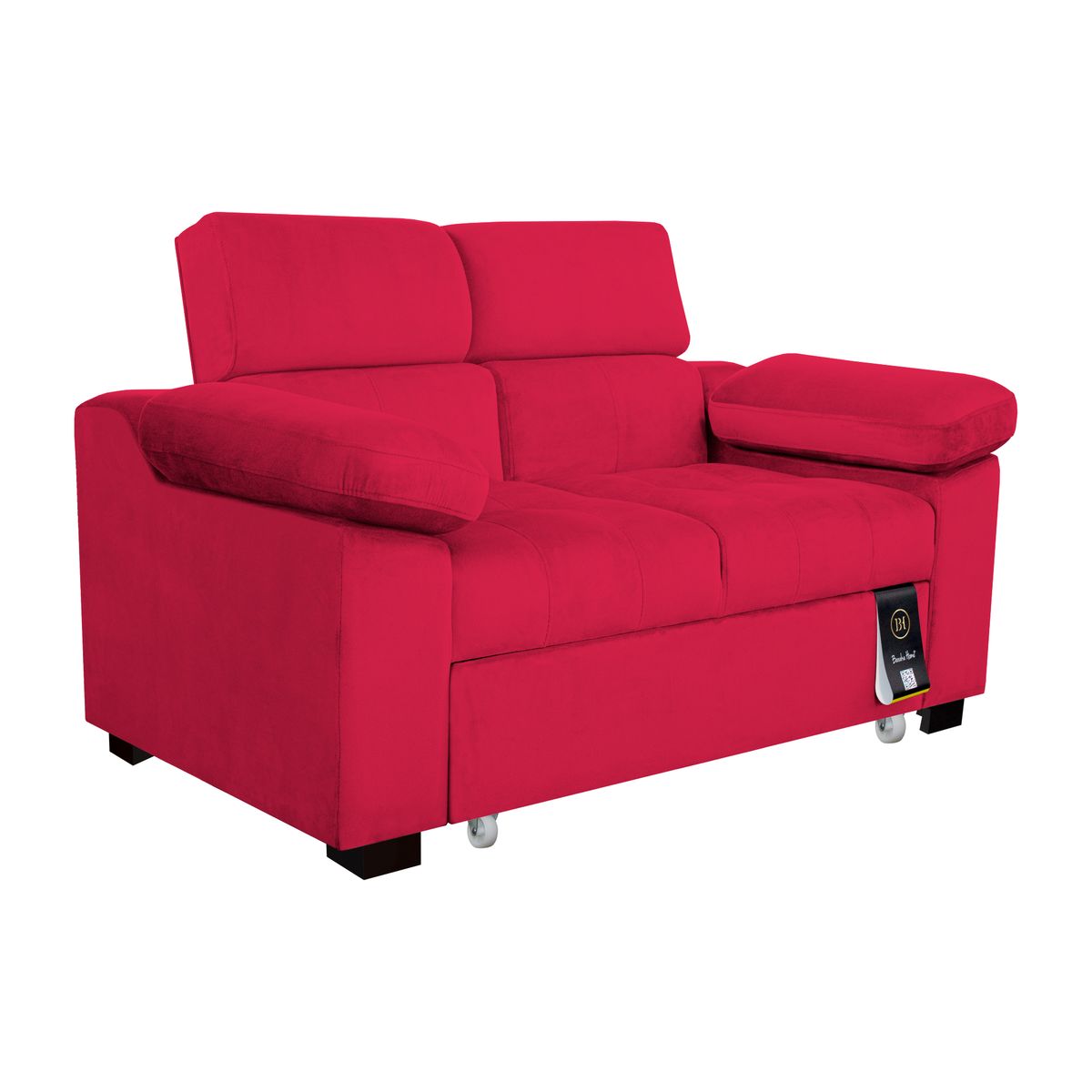 BARAKA HOME - Sofá Cama Baltimore 1.5 Plz - Rojo