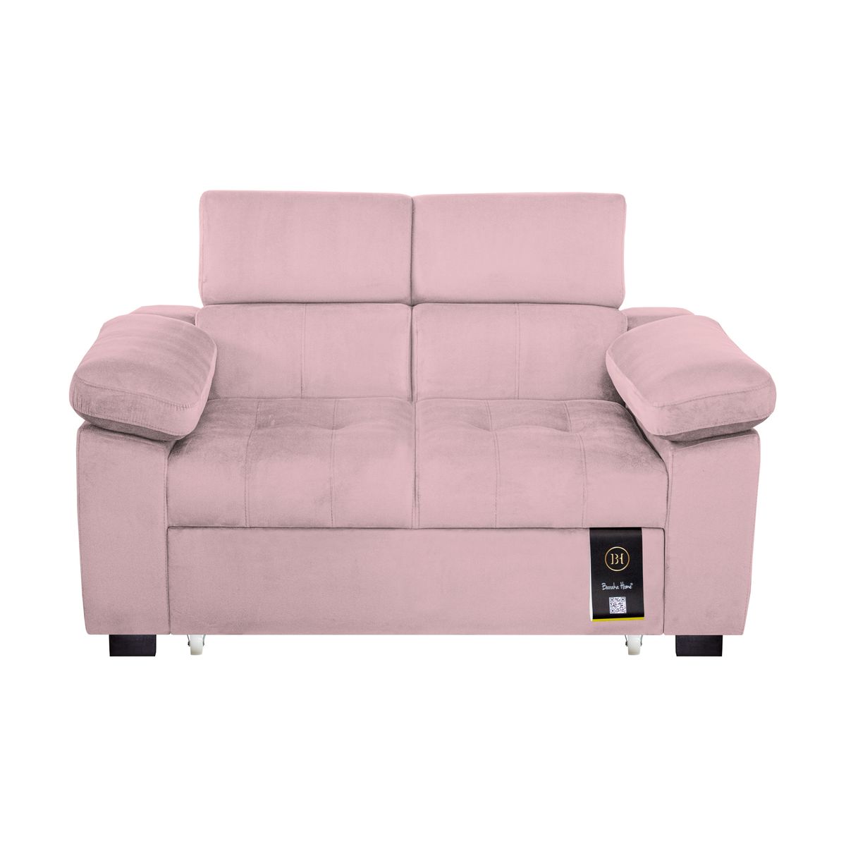 BARAKA HOME - Sofá Cama Baltimore 1.5 Plz - Rosado