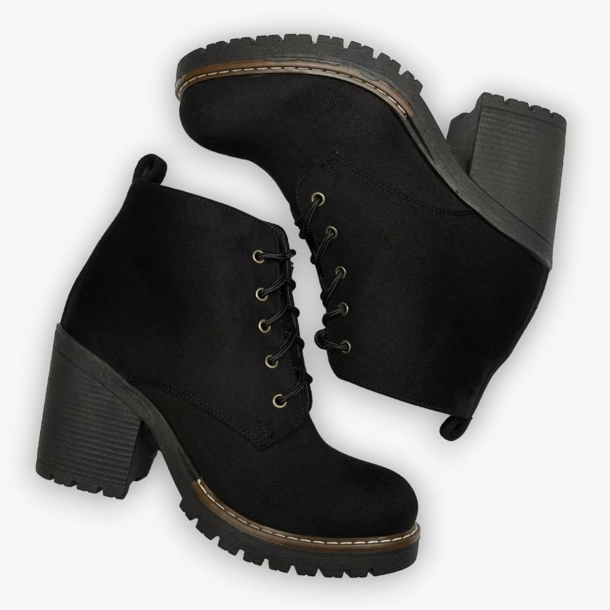 GENERICO - Botines para mujer Misshus Antonieta negro suede