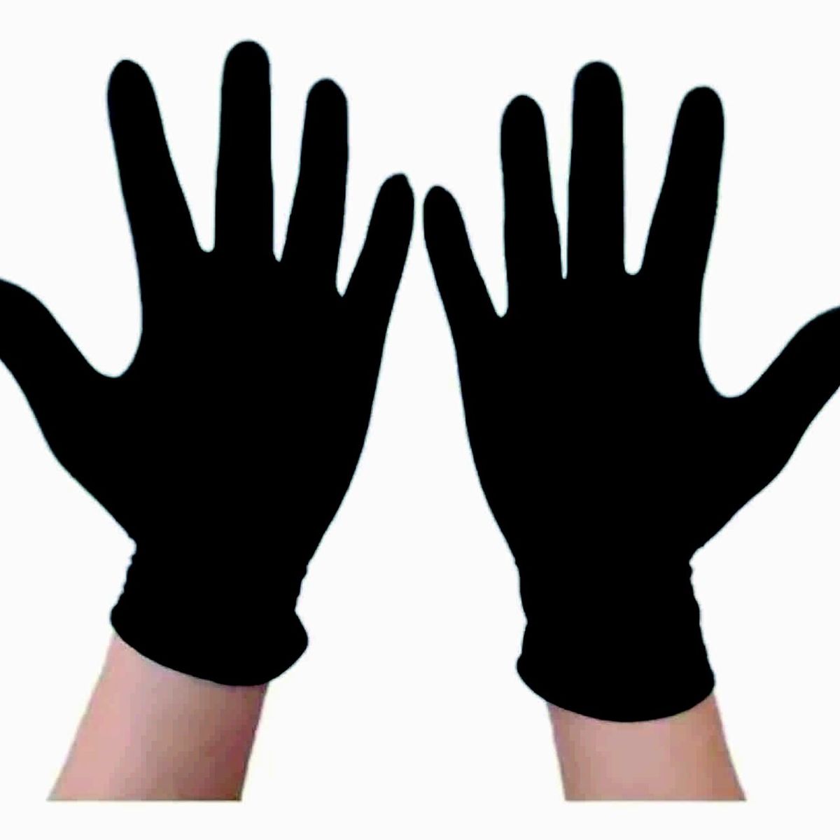 GENERICO - GUANTES DE NITRILO COLOR NEGRO TALLA "M" CAJA X 100 UNIDADES