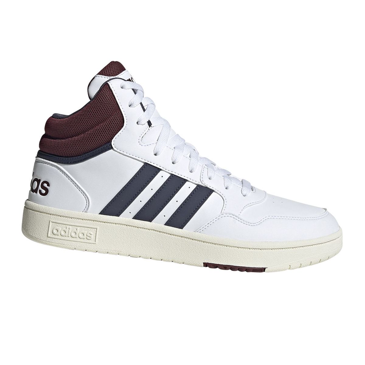 ADIDAS - Botines Hombre Adidas Hoops Mid 3.0 Blanco - HP7895