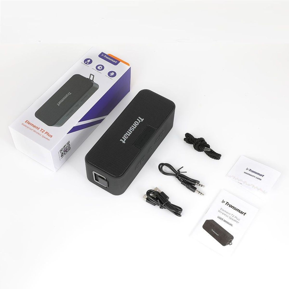 TRONSMART - Tronsmart T2 Plus Parlante Bluetooth Portátil IPX7 20W - Negro