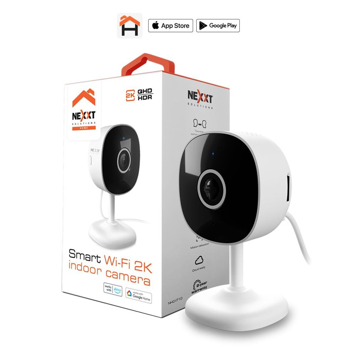NEXXT SOLUTIONS - CÁMARA INTELIGENTE WI-FI PARA INTERIOR 2K NEXXT NHC-I710