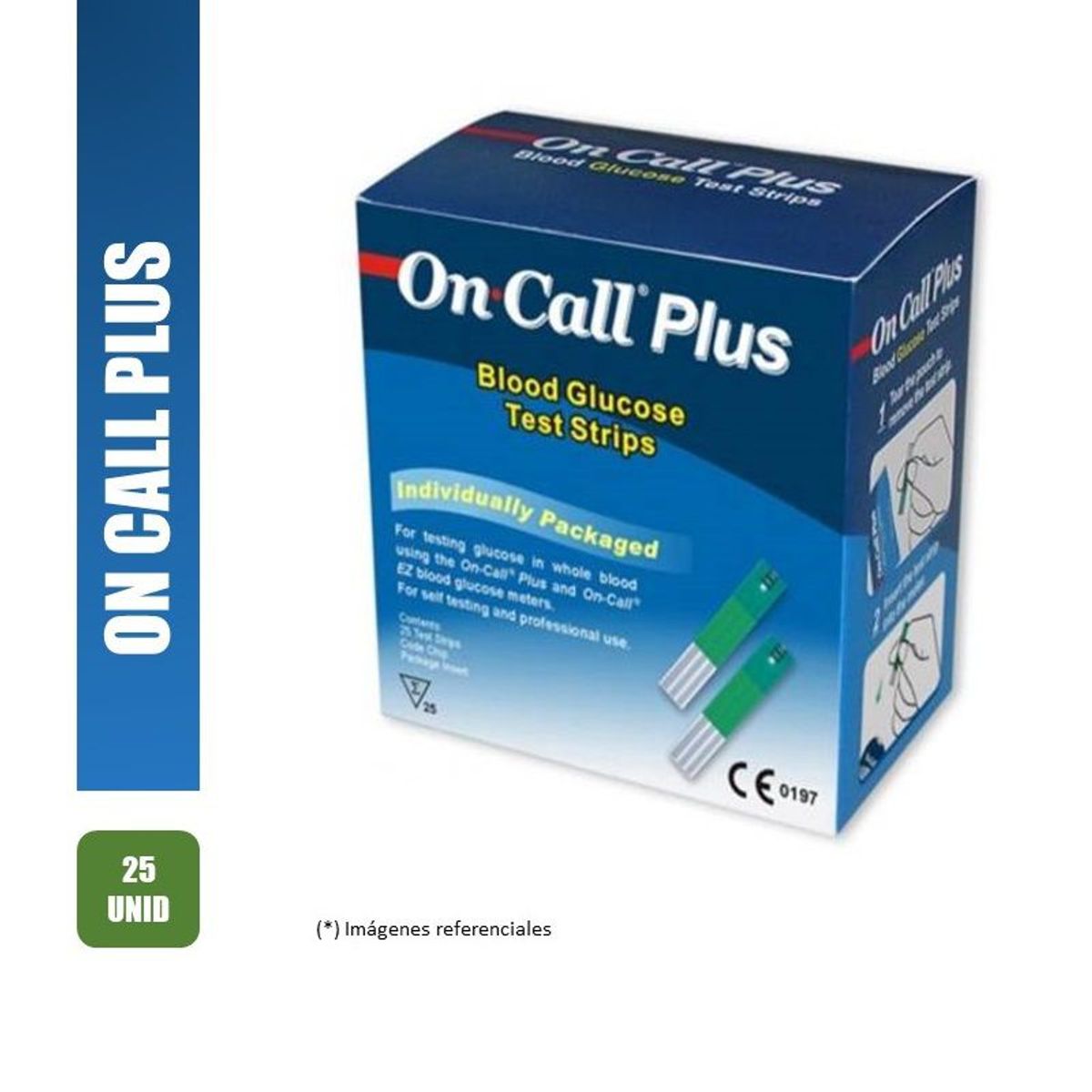 ON CALL - TIRAS REACTIVAS ON CALL PLUS X 25 UNID