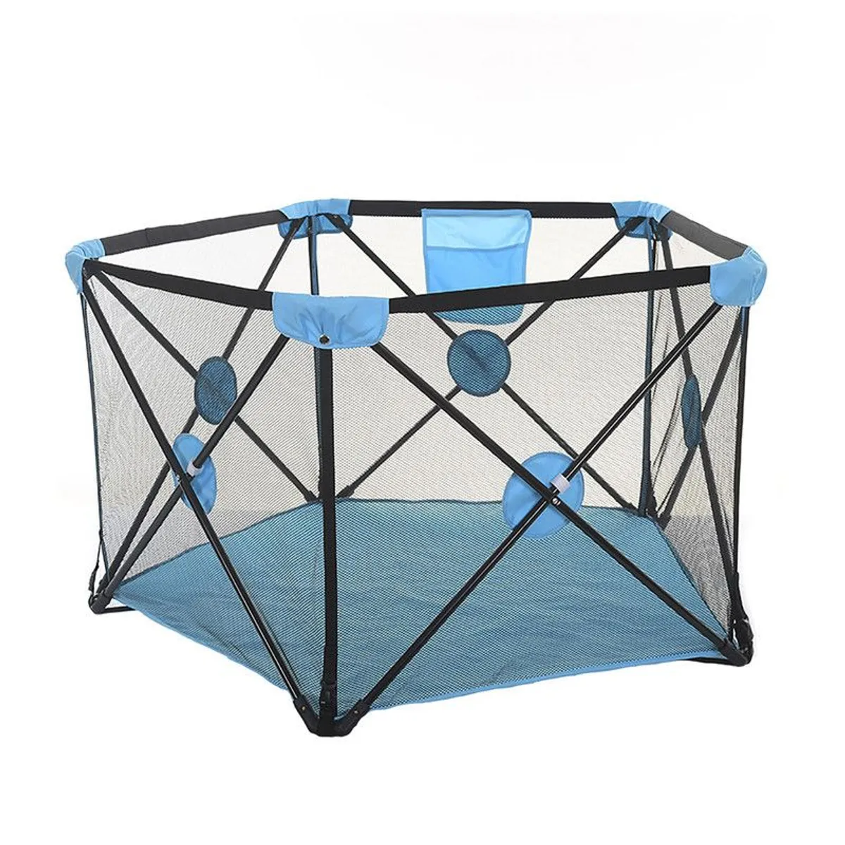 VOLTERETAS - Corral Plegable para Niño Azul