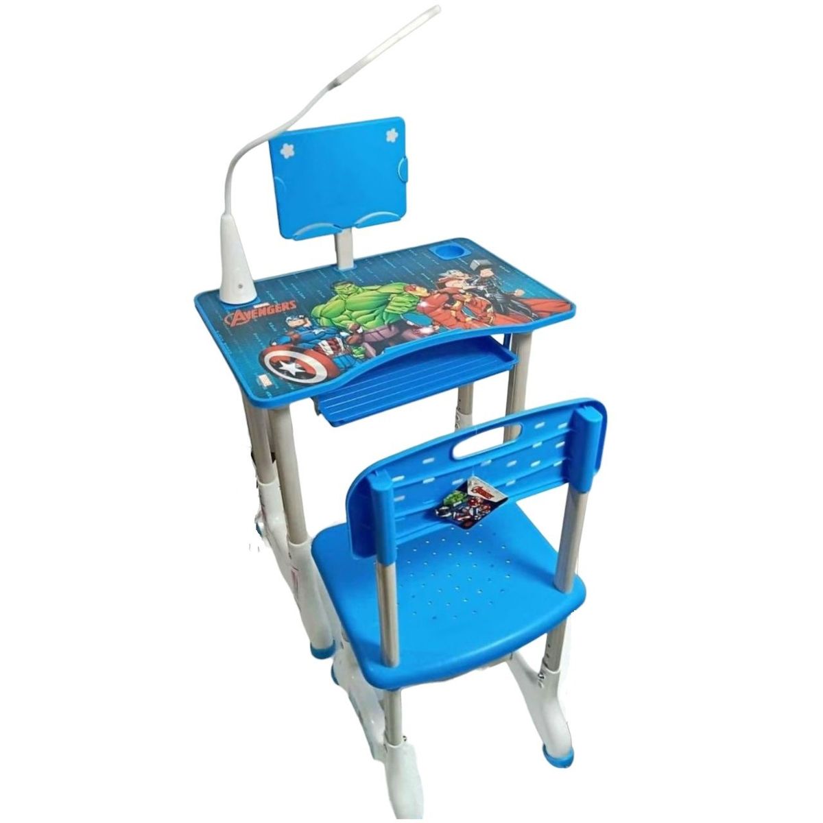 GENERICO - ESCRITORIO ESCOLAR ERGONÓMICA AJUSTABLE CON SILLA Y LAMPARA