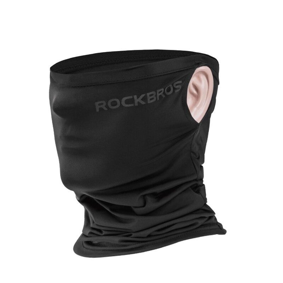 ROCKBROS - Pasamontaña ROCKBROS WB003 Negro Cortaviento Protección UV