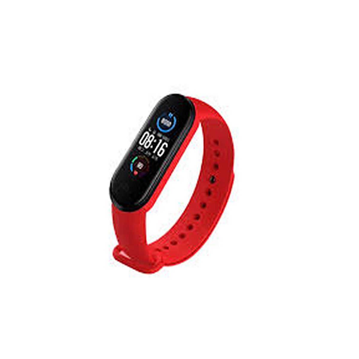 GENERICO - Correa Pulsera Para Xiaomi Band 5/ Mi Band  6 7 Sport Silicona Rojo