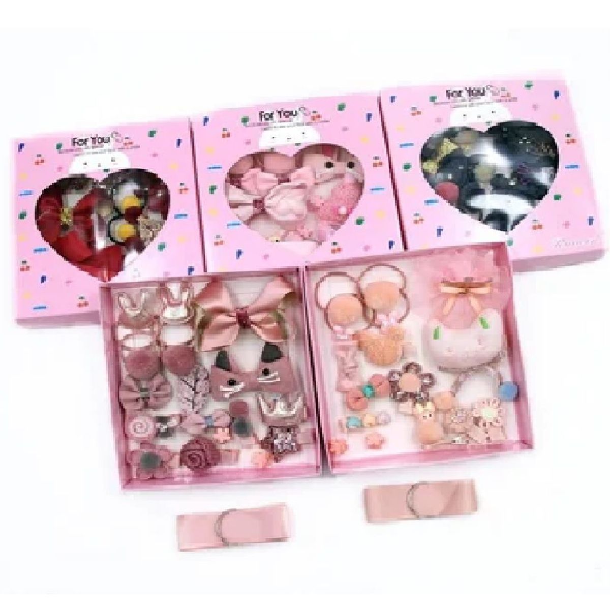 GENERICO - ACCESORIOS PARA EL CABELLO NIÑA HAPPY EVERY DAY 18 PZS