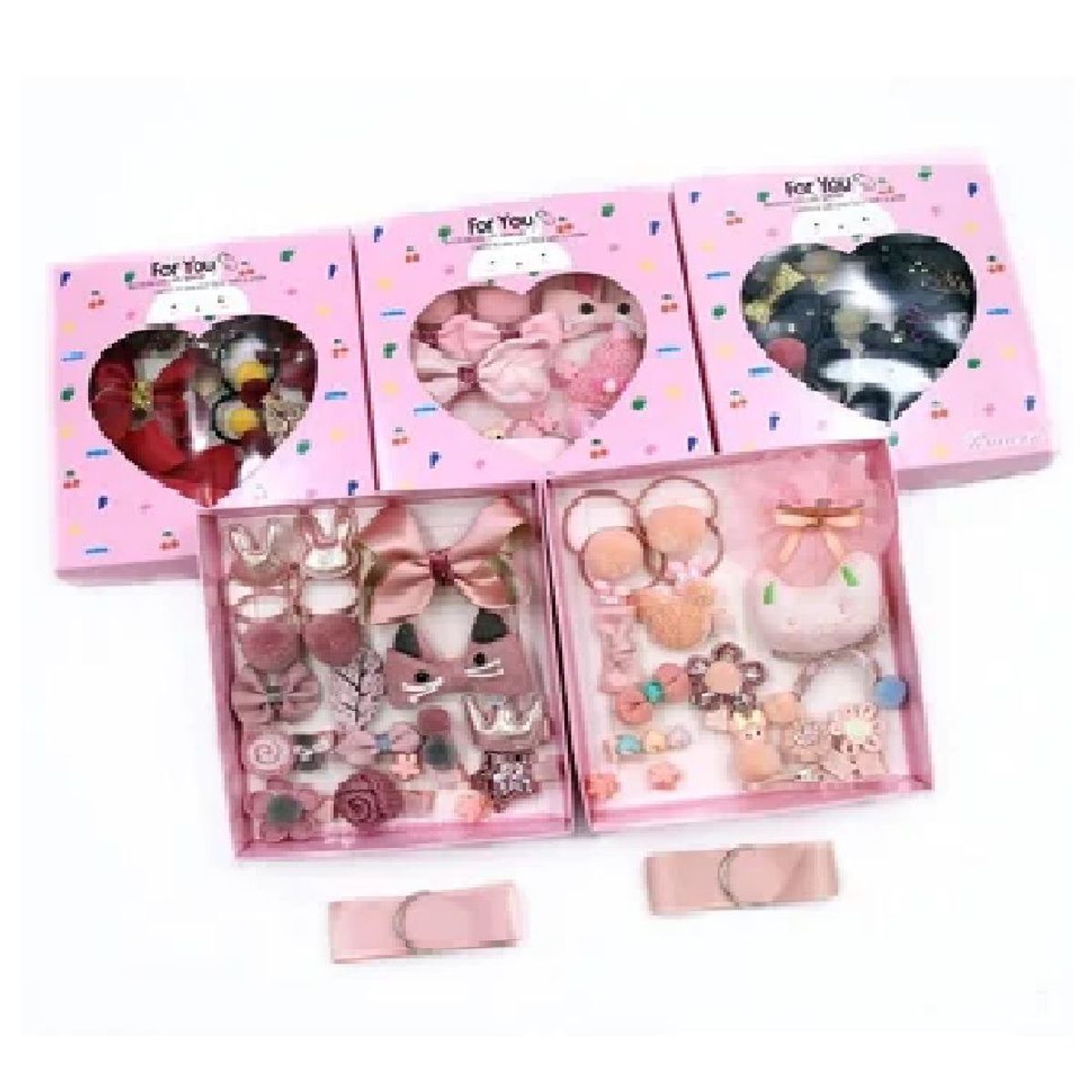 GENERICO - ACCESORIOS PARA EL CABELLO NIÑA HAPPY EVERY DAY 18 PZS