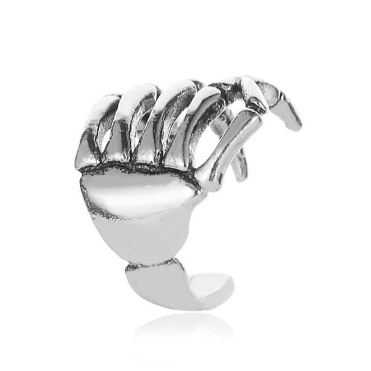 GENERICO - Set x 2Und de Aretes Clic para Cartílago Modelo Manito Calavera Unisex