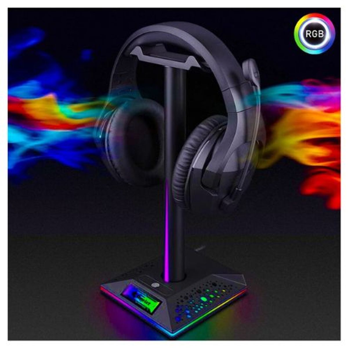 DREIZT - Soporte Parante Audífonos Gamer RGB D6000 Pro