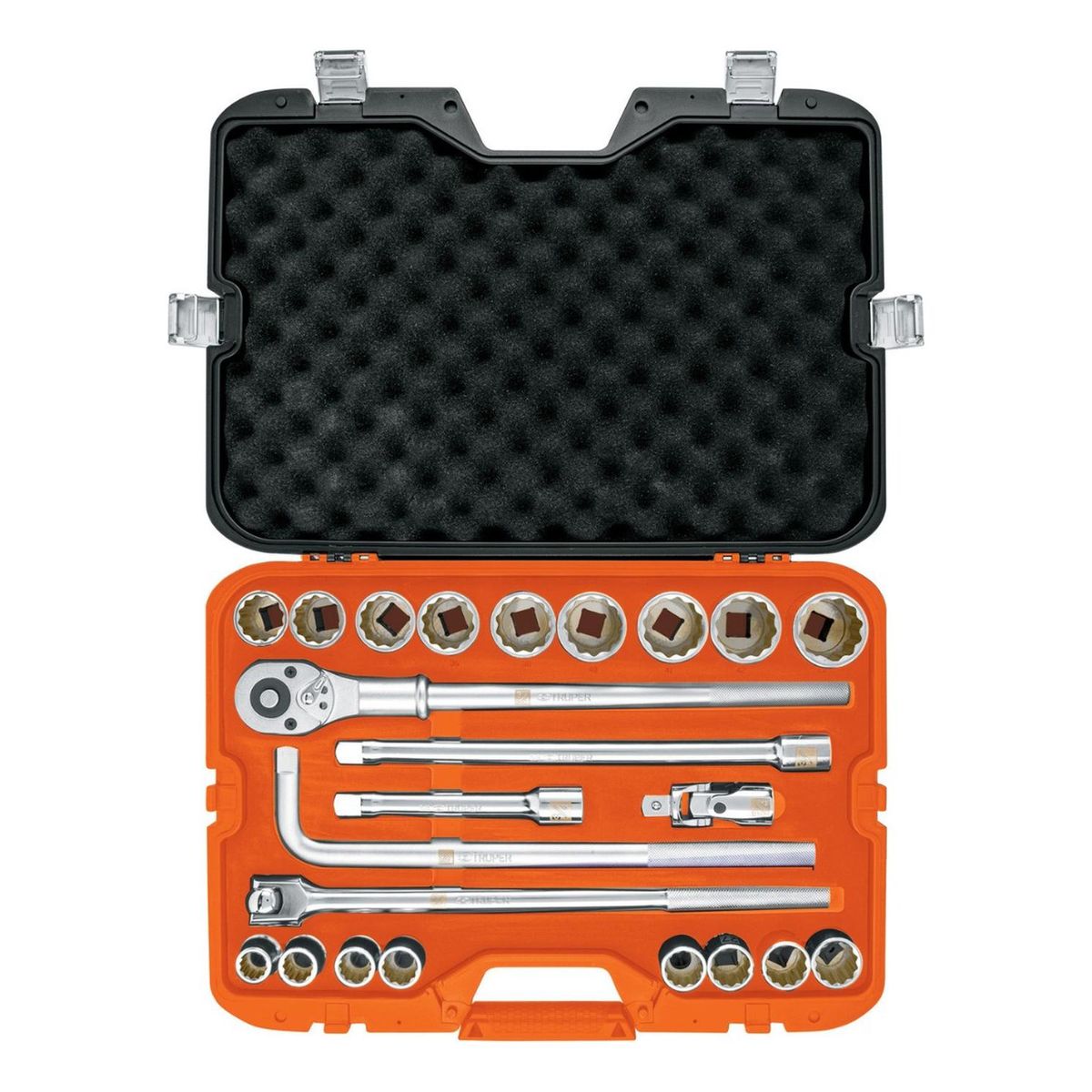 TRUPER - Juego de 23 herramientas cuadro 3/4" std para mecánico