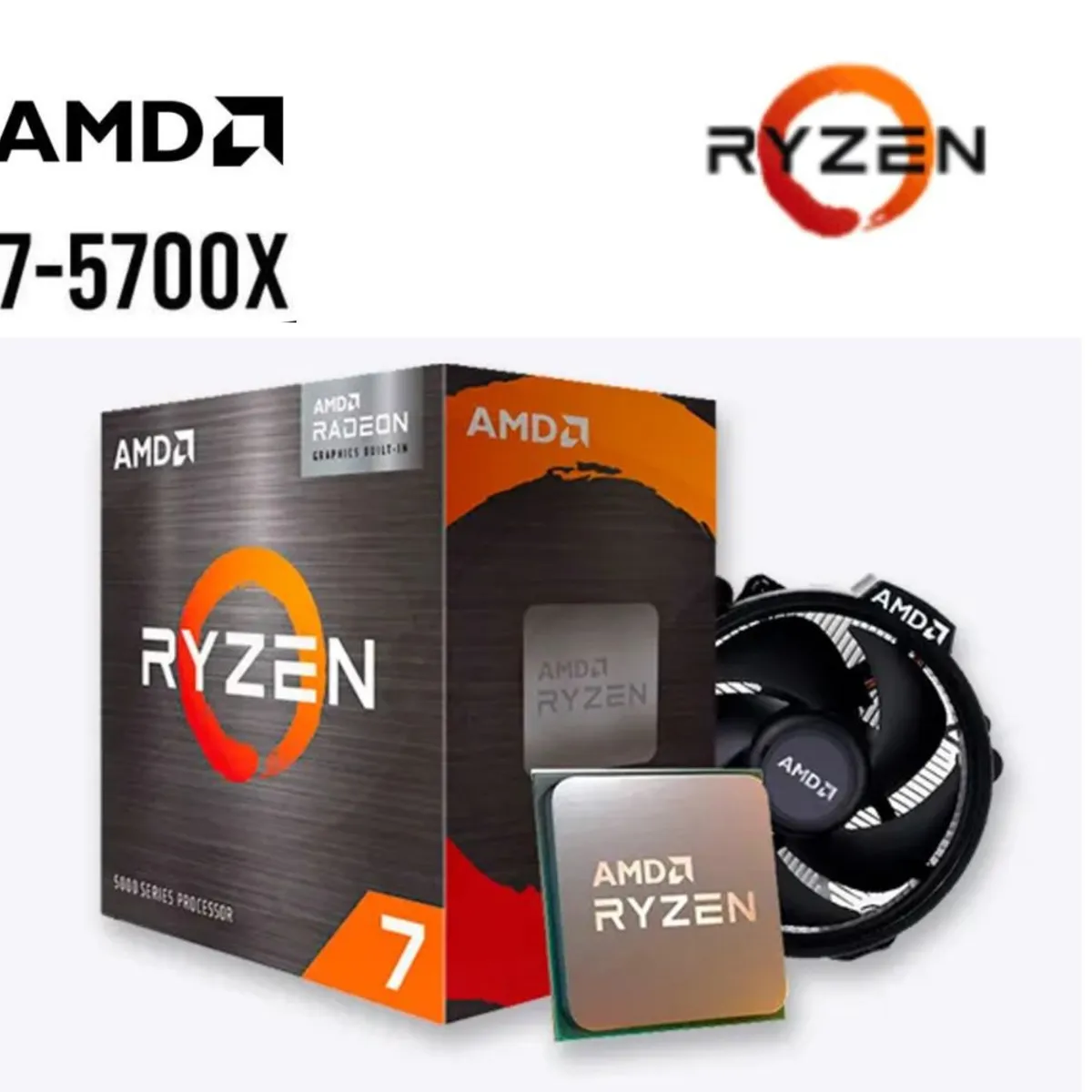 AMD - Computadora PC GAMER RYZEN 7-5700X, Ram 32GB , SSD  M.2  1TB +SSD 960GB , RTX 3060 12GB