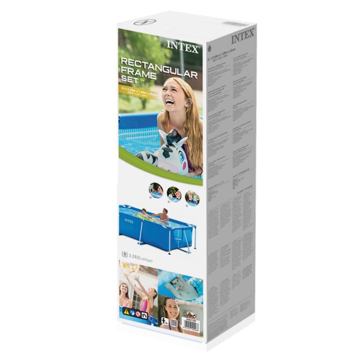 GENERICO - Piscina Armable Intex Reforzado Rectangular 220CM