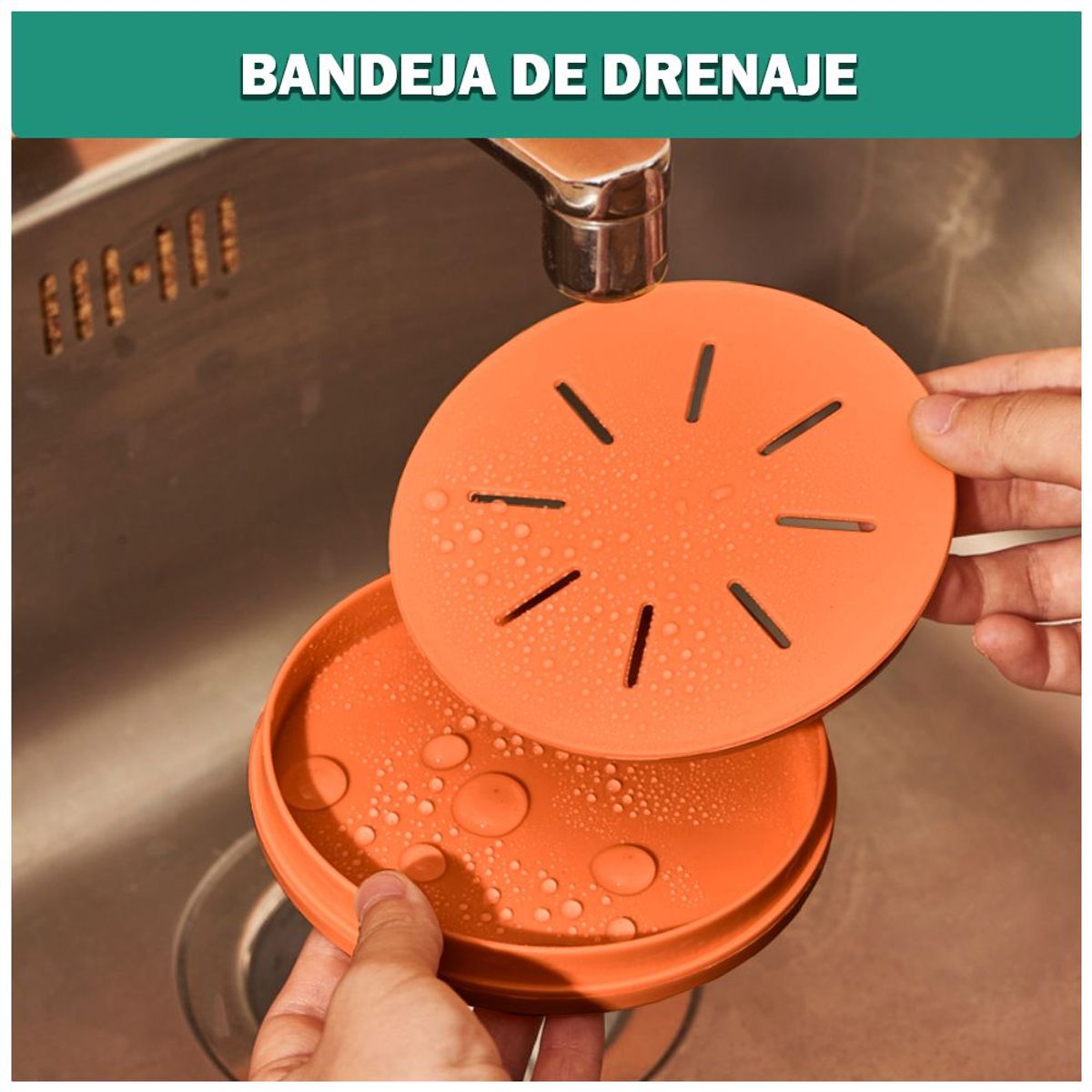 SASHIJA - Escurridor de Platos Premium 85cm Y Porta Cubiertos con Tapa C74 VD