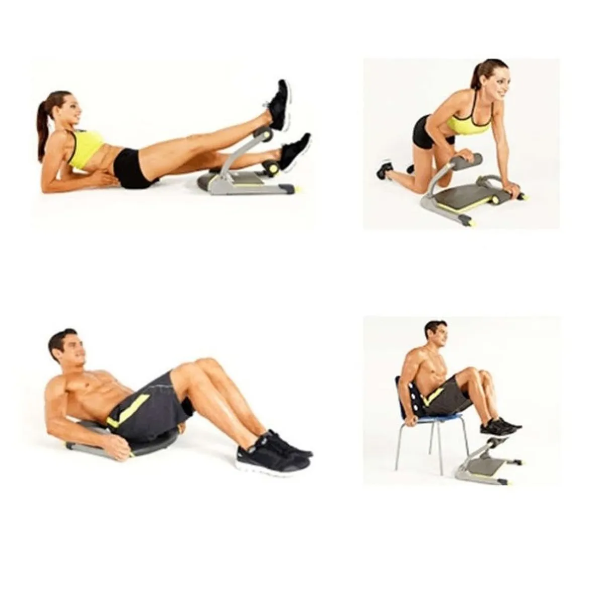 RISUTIMPORT - Tabla Abdominal Máquina Fitnes Abdominal + 2 Ligas