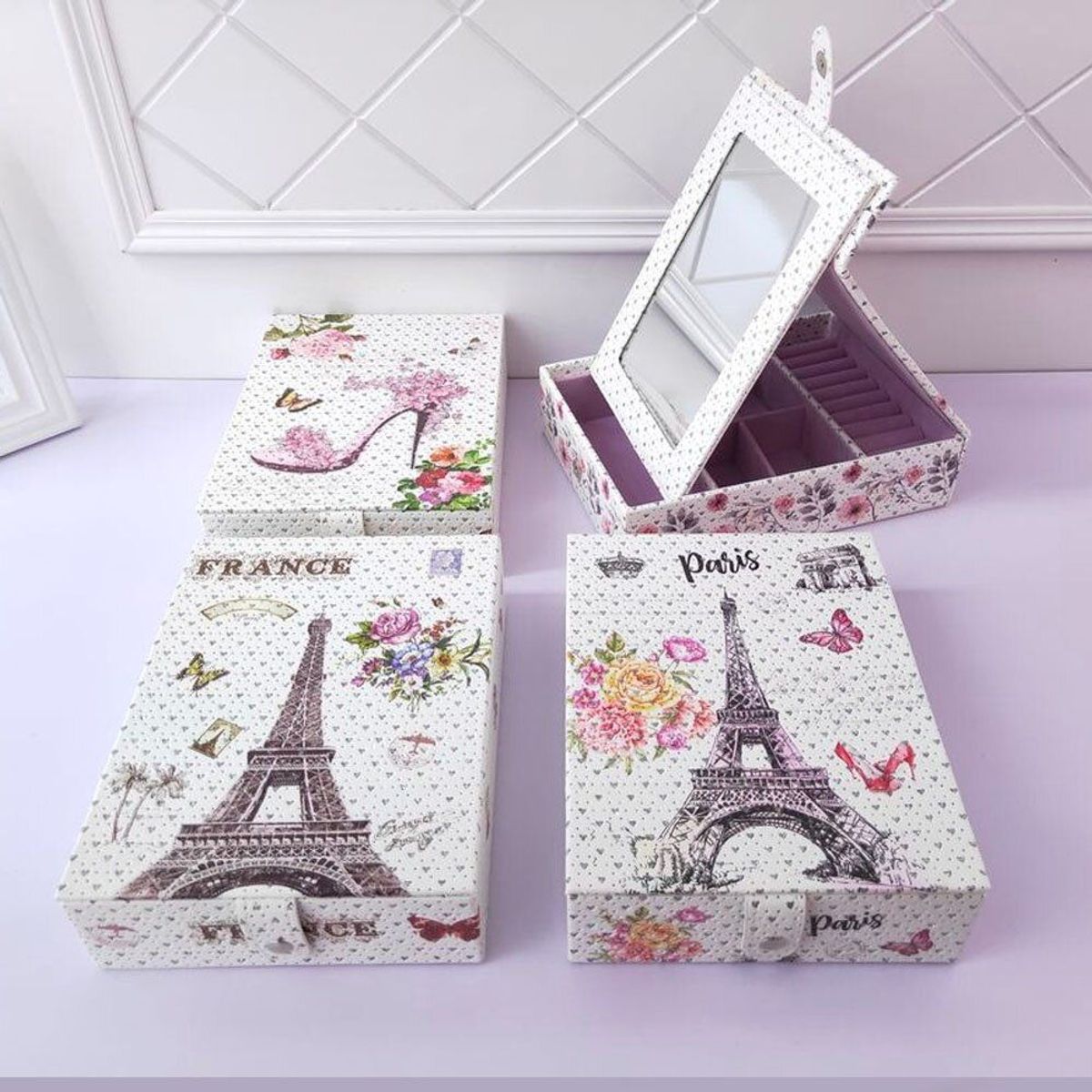 GENERICO - Organizador de Joyas con Espejo 9303