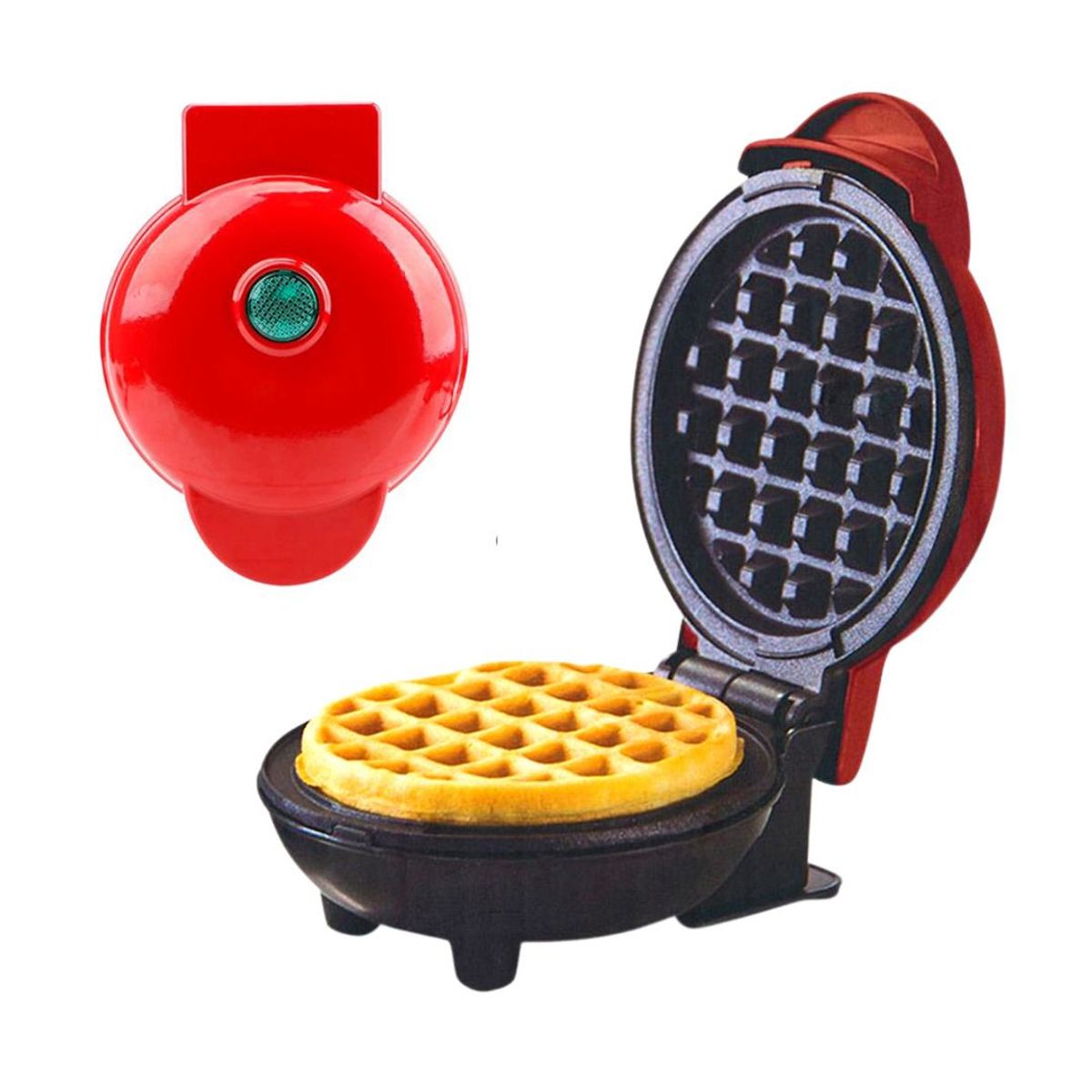 OEM - Mini Wafflera Eléctrica Antiadherente - Circular