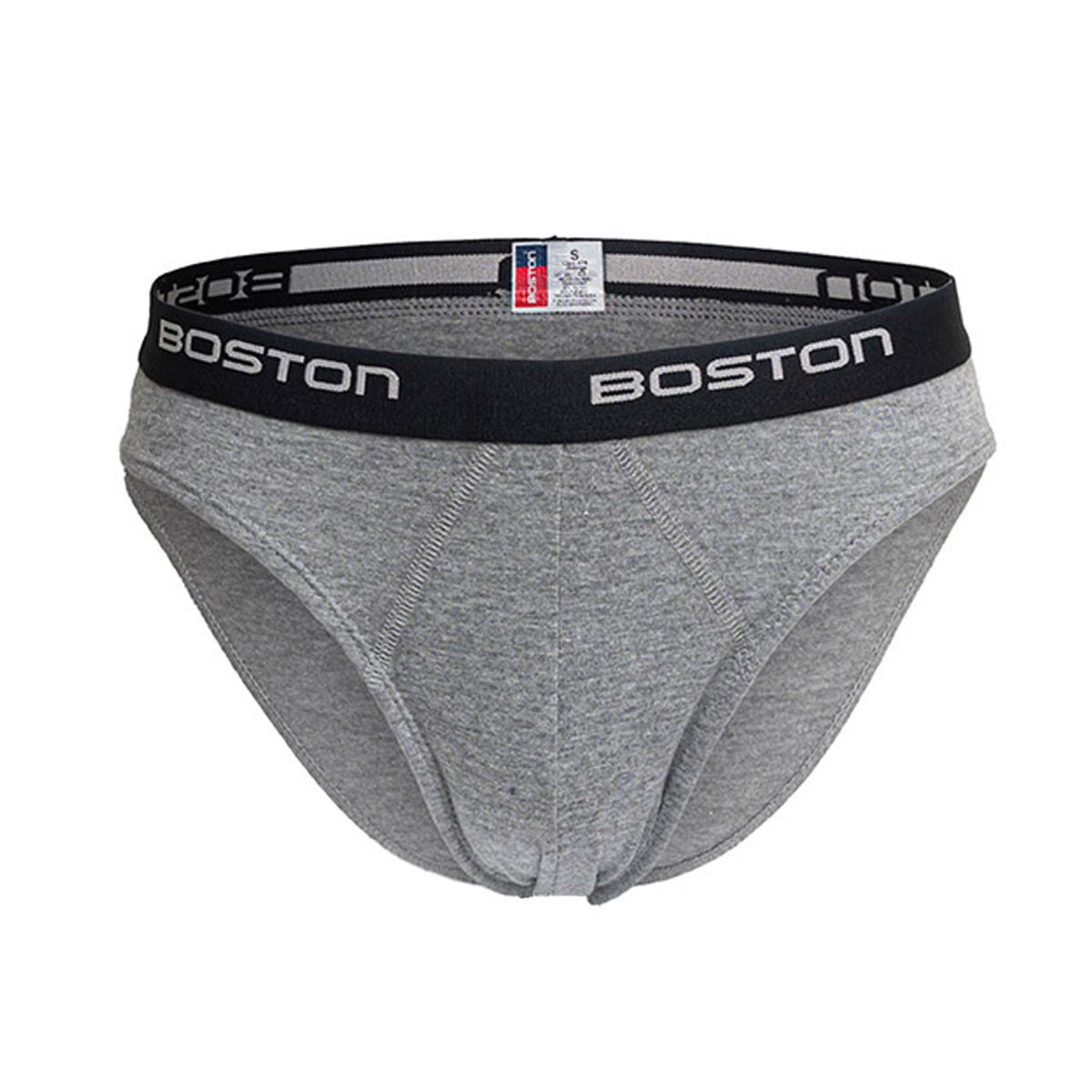 BOSTON - Pack x4 Trusas Boston Hombre Bikini Plomo Claro