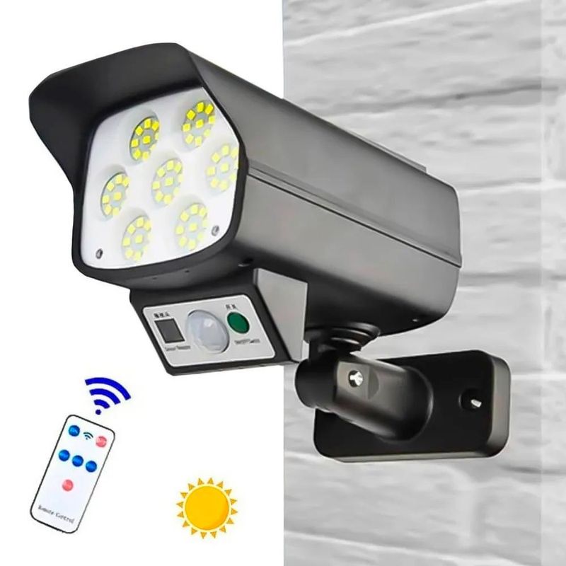 GENERICO - Lámpara Solar Forma cámara de seguridad  Sensor de movimiento