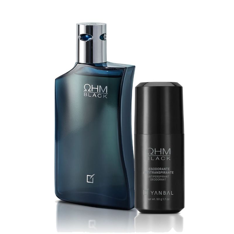 YANBAL - Ohm Black Perfume de Hombre con Desodorante