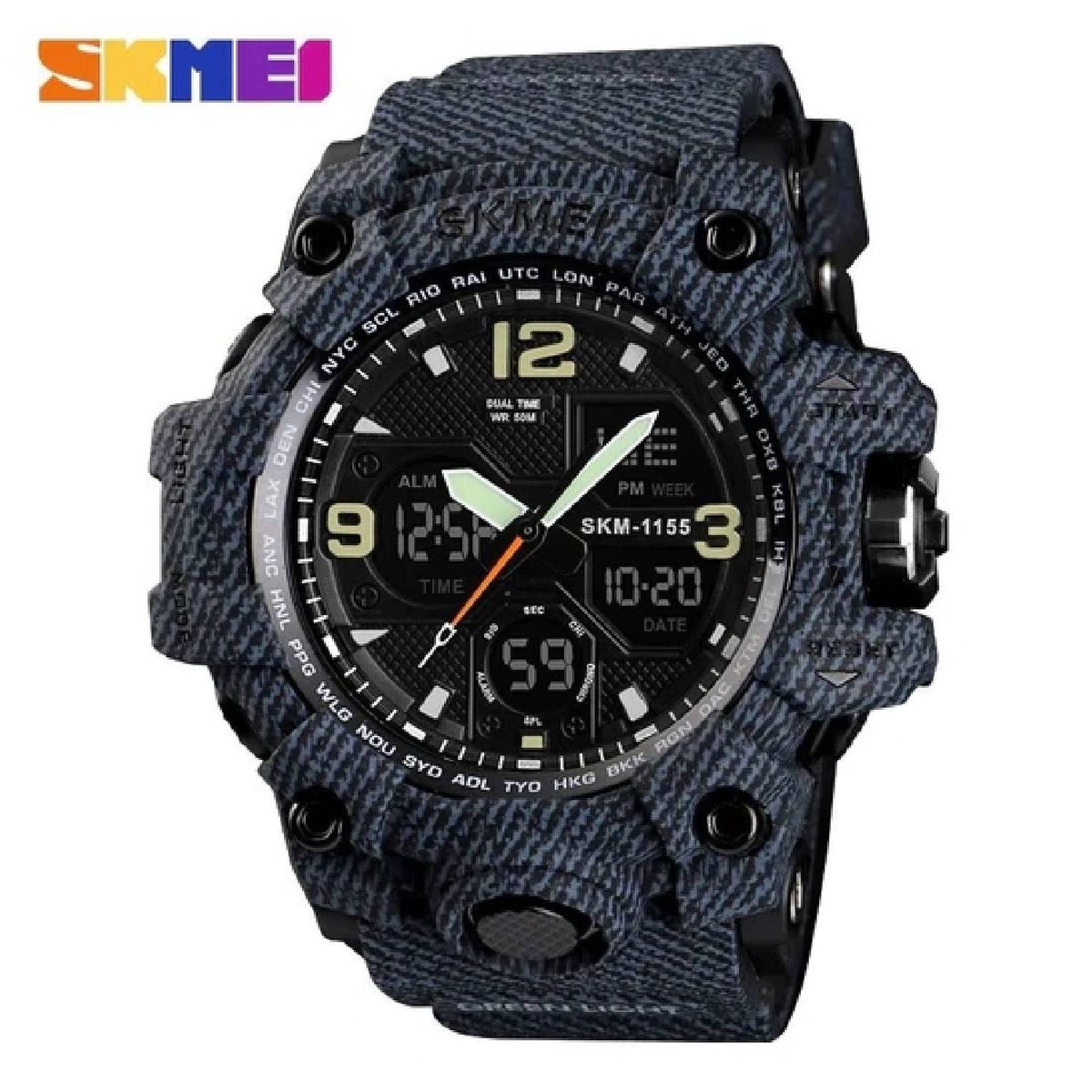 SKMEI - Reloj deportivo Skmei 1155B doble horario