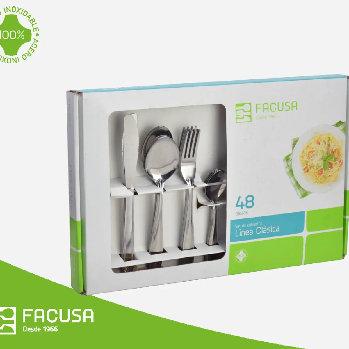 FACUSA - Set de Cubiertos x  48 piezas Facusa