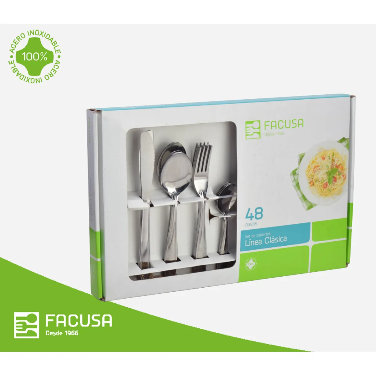 FACUSA - Set de Cubiertos x  48 piezas Facusa