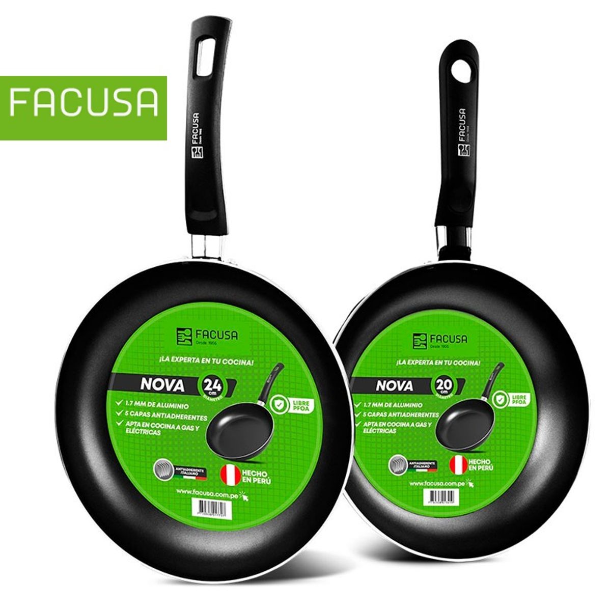 FACUSA - Juego de Sartenes Facusa 2  Piezas